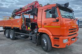 КМУ КАМАЗ 65115-3094-48 (Евро-5) + ИНМАН ИТ-200 + серт.люлька + бур 400мм. + борт сталь 6,6м.