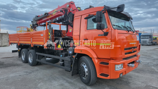 Купить КМУ КАМАЗ 65115-3094-48 (Евро-5) + ИНМАН ИТ-200 + серт.люлька + бур 400мм. + борт сталь 6,6м. в компании Русбизнесавто - изображение 0