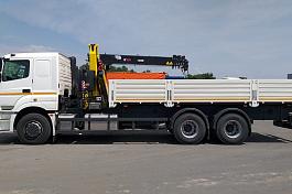 КМУ КАМАЗ 65207-1002-87 (Евро-5) + HYVA HB150 E2 нижн.упр. + борт сталь 6,8м.