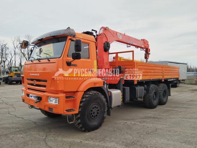 Купить КМУ Камаз 43118 (6х6) + KANGLIM KS1256 GII б/у (2022 г.в., 25 749 км., 1 549 м/ч) (6113) в компании Русбизнесавто - изображение 1