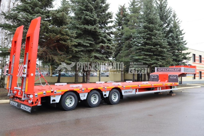 Купить СПЕЦПРИЦЕП 9942L3 трал низкорамный, г/п 45т, механические трапы, оси Specpricep, ССУ 1300 в компании Русбизнесавто - изображение 1