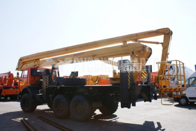 Купить АГП КЭМЗ ВС-28К на шасси Камаз 43118-23027-50 (6х6), однорядка, трёхколенная с ЭИ в компании Русбизнесавто - изображение 1