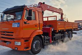КМУ КАМАЗ 65115-3094-48 (Евро-5) + HANGLIM KS1256G2 верх.упр. + борт сталь 6,6м.