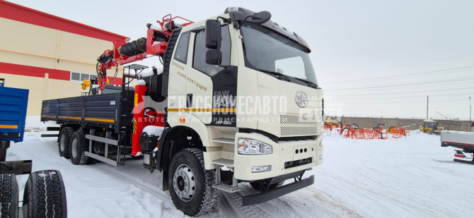 Купить КМУ FAW 3250 (6*4, 390л.с., Евро-5) + HANGLIM KS2056SM верх.упр. + бур 400мм. + борт сталь 8,0м. в компании Русбизнесавто - изображение 4