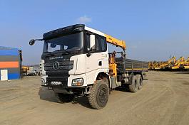 КМУ SHACMAN X3000 SX32586V385 (6*6, Евро-5) + SOOSAN SCS736LII верх.упр. б/у (2023г. 64684км) (0016)