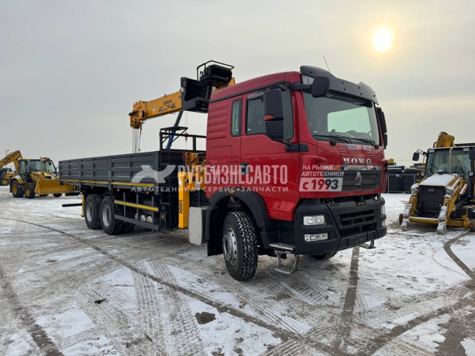 Купить КМУ HOWO T5G (6*4, 400л.с., Евро-5) + SOOSAN SCS746L верх.упр. + борт сталь 8,0м. РМЗ в компании Русбизнесавто - изображение 0