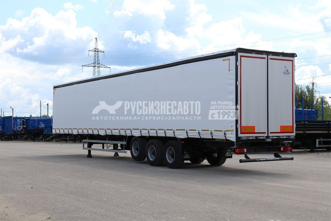 Купить ТОНАР Т3-16 (98881) п/прицеп шторно-бортовой, 3 оси, L=16,5м, ССУ 1150, стаканы под коники в компании Русбизнесавто - изображение 1