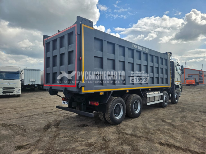 Купить Самосвал FAW J6 (8x4) б/у (2022 г., 49 133 км.)(6962) - передние шины новые в компании Русбизнесавто - изображение 3