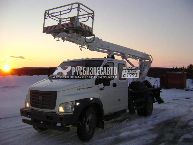 Купить АГП КЭМЗ ПСС-131.22Э на шасси ГАЗ-C42R33 (4х2), двухрядка, стрела вперед в компании Русбизнесавто - изображение 0