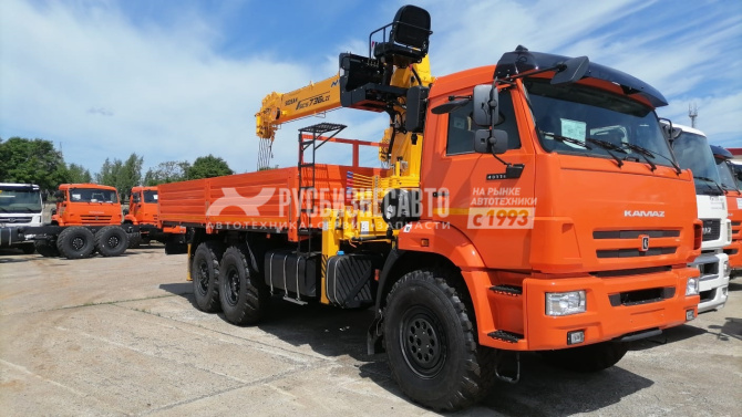 Купить КМУ КАМАЗ 43118-73094-50 (Евро-5) + SOOSAN SCS736LII верх.упр.+борт сталь 6.2м. (без спалки) в компании Русбизнесавто - изображение 0