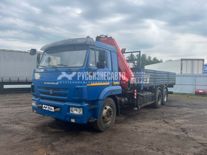 Купить КМУ КАМАЗ 65117 (Евро-4) +FASSI F275+ борт сталь 6,8м. б/у (2016г. пробег 215 364 км.) (0090) в компании Русбизнесавто - изображение 6