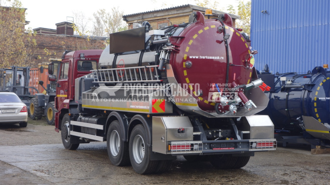 Купить ТКМ-620 (илосос, КАМАЗ-65115, 10+1,5 м3, насос JUROP PVT-400 2600м3/час, сист. гидроразмыва) в компании Русбизнесавто - изображение 2