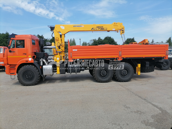 Купить КМУ КАМАЗ 43118-73094-50 (Евро-5) + SOOSAN SCS736LII верх.упр. + борт сталь 6.2м. (без спалки) в компании Русбизнесавто - изображение 3