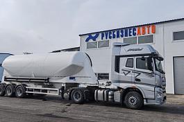 ППЦ материаловоз (цемент, мука, комбикорм)  ISO PAKCS SSL (38 м3, 3 оси BPW, без компр)