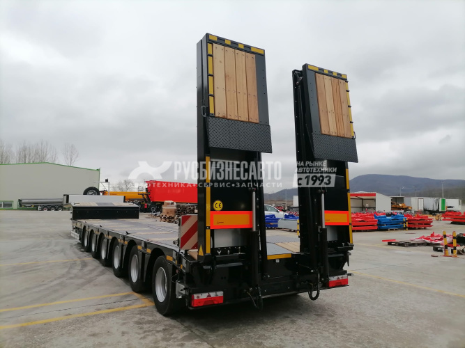 Купить Полуприцеп трал Kassbohrer LOWBED (ISO PAKCS), 6 осей раздвижной 10 градусов аппарели в компании Русбизнесавто - изображение 2