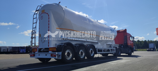Купить ППЦ материаловоз (мука, комбикорм)  BULL (48 м3, 4 отс., алюминий, 3 оси SAF, WABCO, без компр.) в компании Русбизнесавто - изображение 0