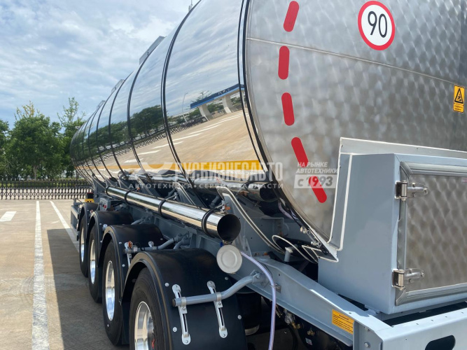 Купить ППЦ-27 BULL  (пищевая, 27 м3, нерж/нерж, 4 отс., система мойки, 4 оси SAF, WABCO) в компании Русбизнесавто - изображение 8