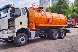 АКН-15ОД FAW-3250 (6х4, шасси 4300) (15 м3, 1 отс., откр.днище, насос КО-510, ДОПОГ, ЧМЗ)