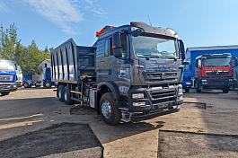 КМУ Ломовоз HOWO T5G ZZ1257V464GE1 (6*4, 400л.с., Евро-5), кузов 30 куб., Р97М, захват ГЛ-6М