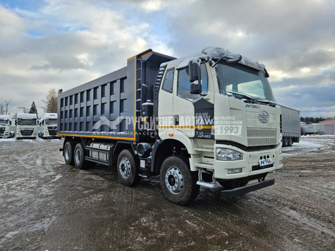 Купить Самосвал FAW J6 (8х4) б/у (2023 г., 58 647 км)(0320) Новая резина зад. ось в компании Русбизнесавто - изображение 0