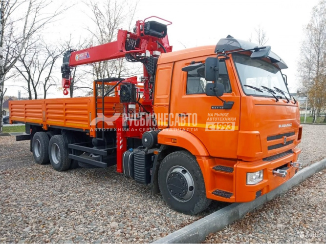 Купить КМУ КАМАЗ 65115-3094-48 (Евро-5) + HORYONG HRS216 верх.упр. + борт сталь 6.2м. в компании Русбизнесавто - изображение 1