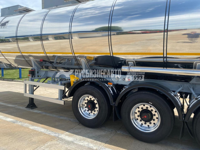 Купить ППЦ-27 BULL  (пищевая, 27 м3, нерж/нерж, 4 отс., система мойки, 4 оси SAF, WABCO) в компании Русбизнесавто - изображение 6