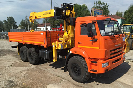 КМУ КАМАЗ 43118-3027-48 (Евро-5) + SOOSAN SCS746L верх.упр.+борт сталь 6.2м. (без спалки)
