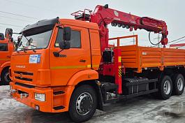 КМУ КАМАЗ 65115-3094-48 (Евро-5) + HANGLIM KS2056SM верх.упр. + бур 400мм. + борт сталь 6,6м.