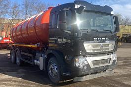 МВ-19-HOWO T5G 6x4  (6х4, шасси 4600) (вакуумная машина, 19 м3, насос КО-510, СПЕКТР)