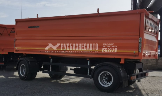 Купить СпецАвтоКам 85311А прицеп 2-х осный самосвальный 5200мм (полог+тент площадка) в компании Русбизнесавто - изображение 1