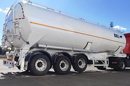 ППЦ материаловоз (мука, комбикорм)  BULL (45 м3, алюминий, 3 оси SAF, WABCO, самосвальный)