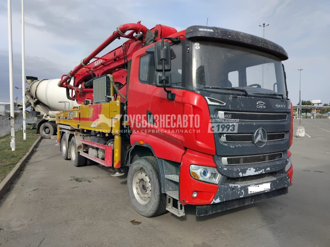 Купить Автобетононасос Sany SY37 RZ-5 160, 6x4 б/у (2023 г., 30 026 км, 2 272 м/ч)(0106) в компании Русбизнесавто - изображение 1