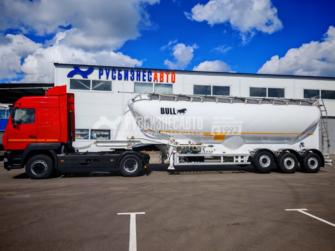 Купить ППЦ материаловоз (мука, комбикорм)  BULL (45 м3, 3 отс., алюминий, 3 оси SAF, WABCO, без компр.) в компании Русбизнесавто - изображение 6