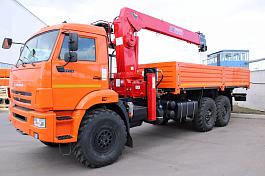 КМУ КАМАЗ 43118-73094-50 (Евро-5) + HORYONG HRS216 верх.упр. + бур 400мм. + борт сталь 6.2м.(без сп)