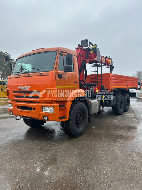 Купить КМУ Камаз 43118 (6х6) + INMAN IT 150 б/у (2023 г.в., 20 653 км., 319 м/ч) (8187) Новая резина в компании Русбизнесавто - изображение 1