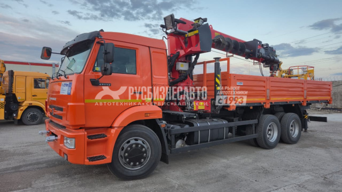 Купить КМУ КАМАЗ 65115-3094-48 (Евро-5) + ИНМАН ИТ-200 + серт.люлька + бур 400мм. + борт сталь 6,6м. в компании Русбизнесавто - изображение 1