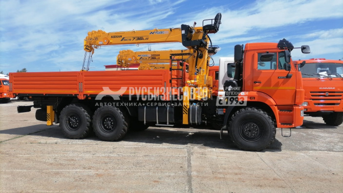 Купить КМУ КАМАЗ 43118-73094-50 (Евро-5) + SOOSAN SCS736LII верх.упр.+борт сталь 6.2м. (без спалки) в компании Русбизнесавто - изображение 6