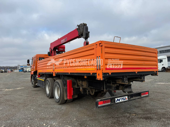 Купить КМУ КАМАЗ 65115 (Евро-5) + HRS 206 + борт сталь 6,8м б/у (2023 г.в. 2 444 км.)(0039) в компании Русбизнесавто - изображение 2