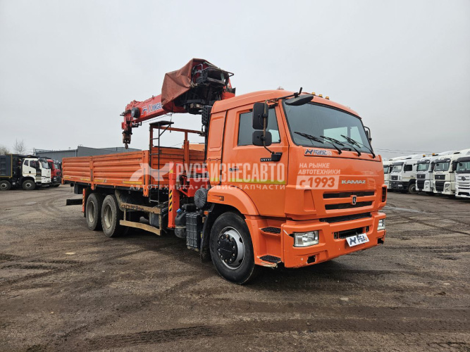 Купить КМУ КАМАЗ 65115 (Евро-5) KANGLIM KS2057H верх.упр. борт 6,2м.б\у (2022 г.в. 45 472 км 3007мч)(0520) в компании Русбизнесавто - изображение 0