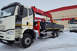 КМУ FAW 3250 (6*4, 390л.с., Евро-5) + HANGLIM KS2056SM верх.упр. + бур 400мм. + борт сталь 8,0м.