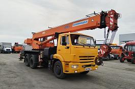 Автокран Клинцы КС-55713-1К-1 шасси КАМАЗ 65115 6х4 б/у (2016г, 32 376 км)(5172)