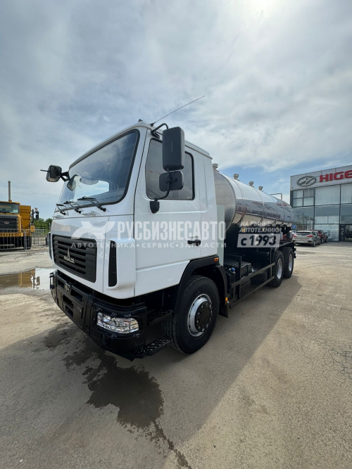 Купить АЦ пищевая МАЗ-6312C9 (14 м3, 4 отс, нерж/нерж, система мойки, насос СВН-80) в компании Русбизнесавто - изображение 0