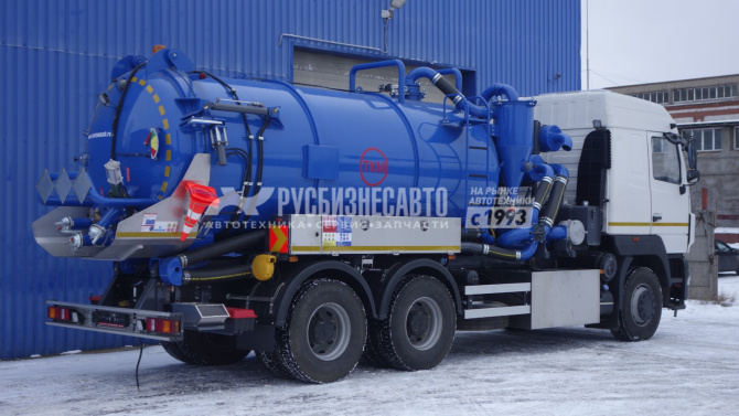 Купить ТКМ-630Д (илосос МАЗ 6312С9-8575-012, 15м3+1,5м3 (ил/вода), насос 2600м3/час, сист.гидроразм, ДОПОГ) в компании Русбизнесавто - изображение 1