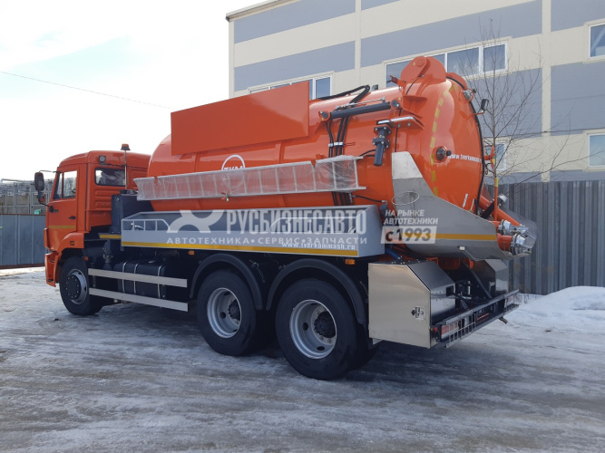 Купить ТКМ-620 (илосос КАМАЗ-65115, 10+1,5 м3, насос JUROP PVT-400 2600м3/час, сист. гидроразмыва) в компании Русбизнесавто - изображение 8