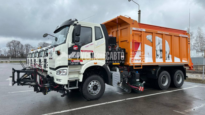 Купить 7881 (Аналог ЭД-405) (КДМ) на базе самосвала FAW (ПС+ПМ+ЩС+ПО) отбор мощности от ДВС в компании Русбизнесавто - изображение 1