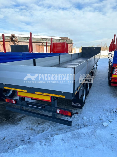 Купить ПОЛИТРАНС 94171-0000021 П/п бортовой AL, ССУ1350, 3-осн, 13,6м борт AL, с КОНИКАМИ в компании Русбизнесавто - изображение 1
