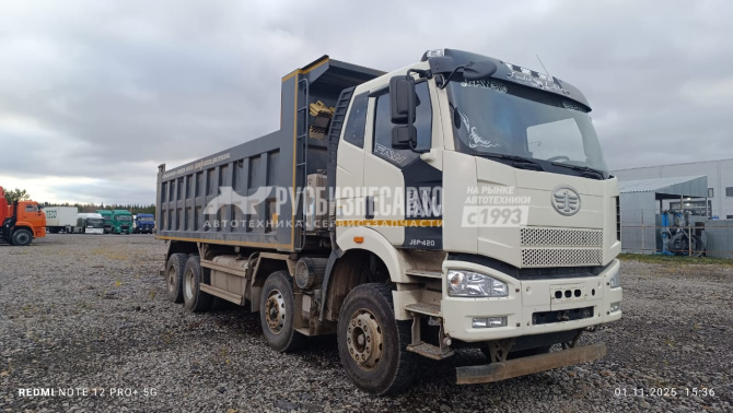 Купить Самосвал FAW J6 8x4 б/у (2023 г.в.,95 011 км.)(9317)Сбер комиссия в компании Русбизнесавто - изображение 0