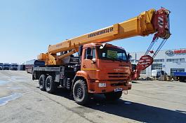 Автокран Ивановец КС-45717К-3Р шасси КАМАЗ 43118 б/у (2023 г.в., 15 746 км., 950 м/ч)(0582)