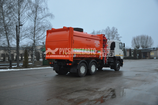 Купить МК-3554-10 на шасси МАЗ-6312С3-527-010Мусоровоз (маятниковая плита) в компании Русбизнесавто - изображение 1