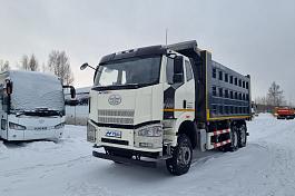 Самосвал FAW J6 (6x4) ПЖД, сухой фен б/у (2023 г., 46 824 км.)(9738)